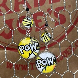 Trader Joe’s earrings POW! two tier